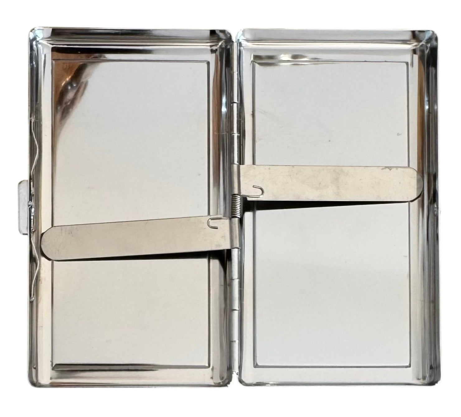 Vintage-Deco 'Kissing Moon' Metal Cardholder Wallet Tin